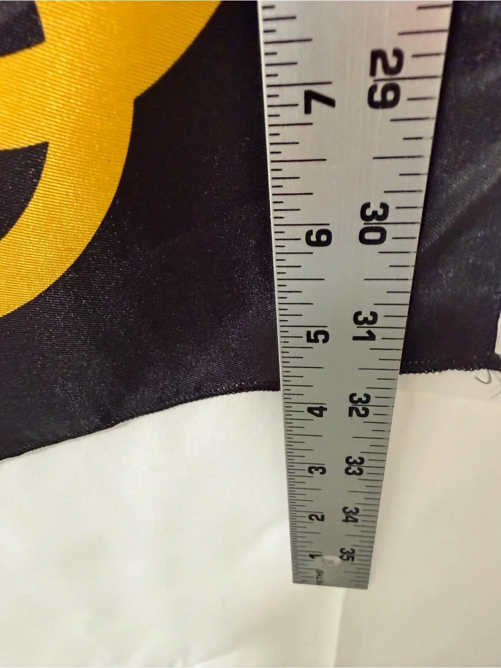 Black, Yellow & White Graphic Silk Scarf